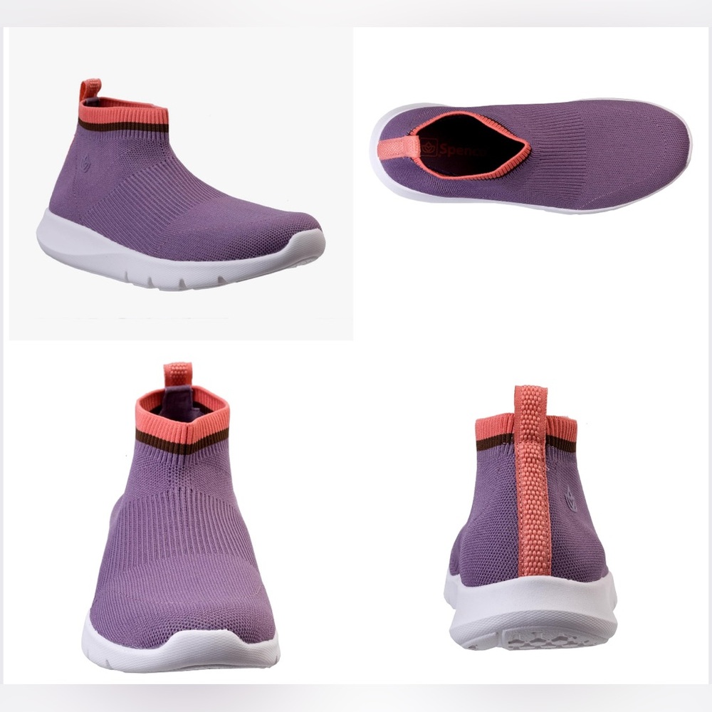 SPENCO women’s pure love Slip-On Sneakers Elderberry size 12D NWT..